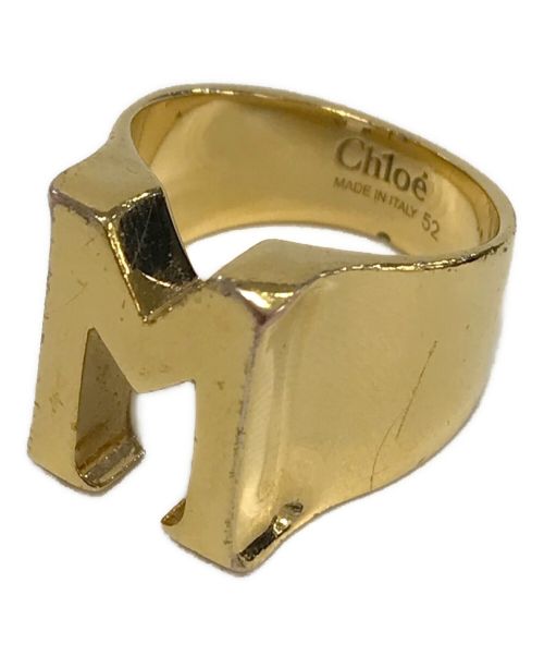 Chloe（クロエ）Chloe (クロエ) アルファベットリング ゴールド サイズ:52の古着・服飾アイテム