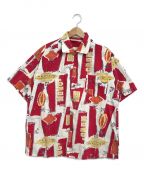 Kona Kaiコナカイ）の古着「[古着]50sアロハシャツ」｜レッド
