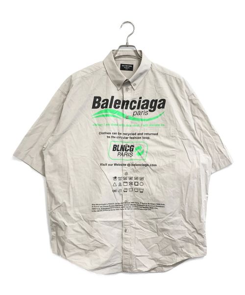 BALENCIAGA（バレンシアガ）BALENCIAGA (バレンシアガ) LARGE FIT Shirt グレー サイズ:Mの古着・服飾アイテム