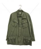 VINTAGE MILITARYヴィンテージ ミリタリー）の古着「[古着]US ARMY 4thジャングルファティーグジャケット」｜カーキ