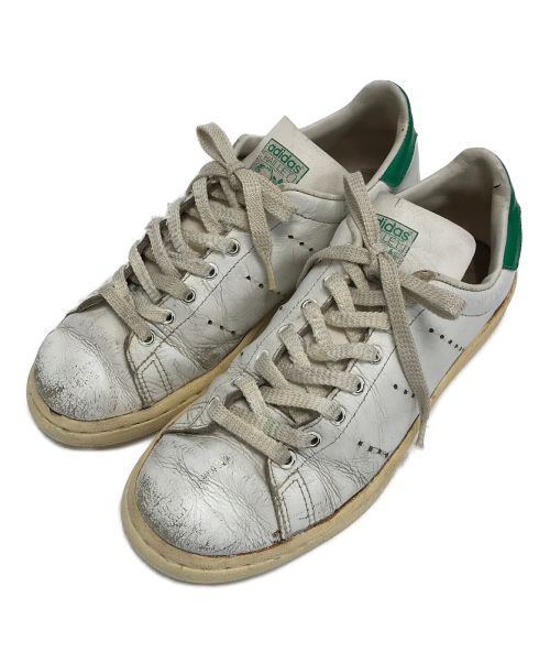 adidas（アディダス）adidas (アディダス) [古着]70sレザースニーカー ホワイト×グリーン サイズ:表記なしの古着・服飾アイテム