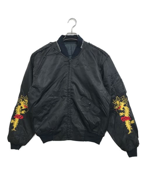 West Pacific（ウエストパシフィック）West Pacific (ウエストパシフィック) [古着]80sスーベニアジャケット ブラック サイズ:表記なしの古着・服飾アイテム