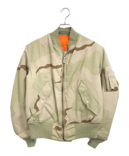 ALPHA（アルファ）ALPHA (アルファ) [古着]90sMA-1ジャケット カーキ サイズ:Sの古着・服飾アイテム