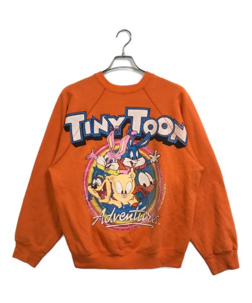 TINY TOON Adventures（タイニートゥーンアドベンチャーズ）TINY TOON Adventures (タイニートゥーンアドベンチャーズ) [古着]プリントスウェット オレンジ サイズ:Lの古着・服飾アイテム