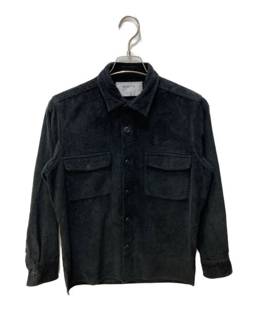 Bagutta（バグッタ）BAGUTTA (バグッタ) コーデュロイシャツブルゾン ブラック サイズ:46の古着・服飾アイテム