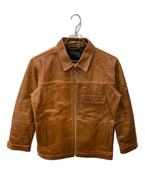 JACKROSE（ジャックローズ）JACKROSE (ジャックローズ) ホースレザージャケット ブラウン サイズ:4の古着・服飾アイテム
