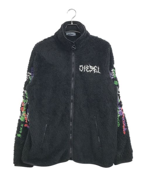 DIESEL（ディーゼル）DIESEL (ディーゼル) フリースジャケット ブラック サイズ:Lの古着・服飾アイテム