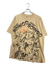 バンドTシャツ (バンドTシャツ) [古着]Oingo boingo オールオーバープリントバンドTシャツ ベージュ サイズ:XXL