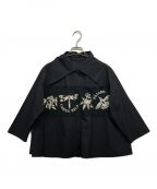 TOKUKO1erVOLトクコプルミエヴォル）の古着「ビックカラー切替シャツ」｜ブラック