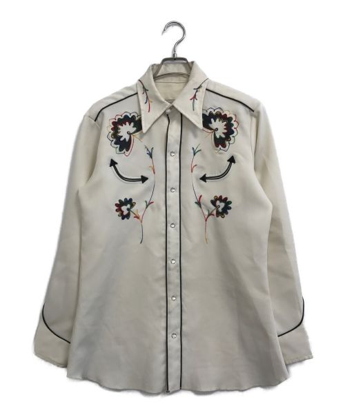 H BAR C（エイチバーシー）H BAR C (エイチバーシー) [古着]ウエスタンシャツ ホワイト サイズ:表記なしの古着・服飾アイテム