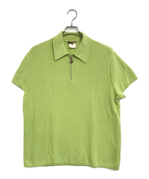 HERMES（エルメス）HERMES (エルメス) [OLD]ポロシャツ 黄緑 サイズ:Lの古着・服飾アイテム