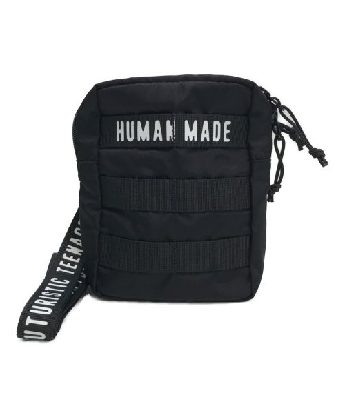 HUMAN MADE（ヒューマンメイド）HUMAN MADE (ヒューマンメイド) シュルダーバッグ ブラック 未使用品の古着・服飾アイテム