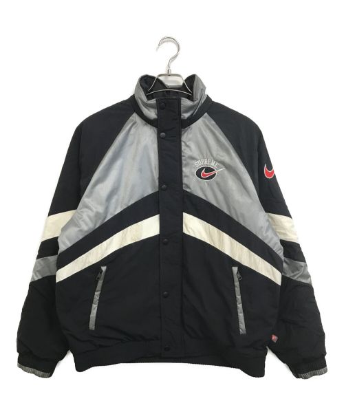 SUPREME（シュプリーム）SUPREME (シュプリーム) NIKE (ナイキ) Hooded Sport Jacket シルバー×ブラック サイズ:Sの古着・服飾アイテム