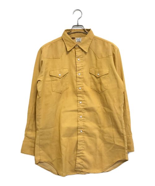 Wrangler（ラングラー）Wrangler (ラングラー) 60’sウエスタンシャツ イエロー サイズ:16 1/2-34の古着・服飾アイテム