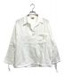 WELCOME RAIN（ウェルカム レイン）の古着「スキッパープルオーバーシャツ」｜ホワイト