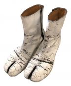 Maison Margielaメゾンマルジェラ）の古着「ペンキ加工足袋ブーツ」｜ホワイト