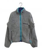 Patagoniaパタゴニア）の古着「グリセードフリースジャケット」｜ヘザーグレー×パープル