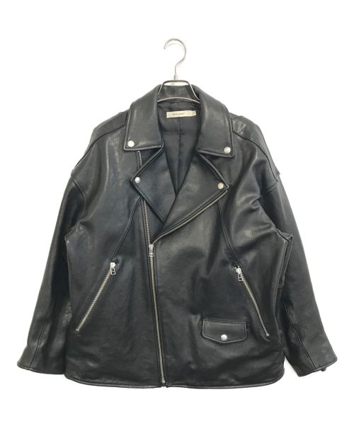 moussy（マウジー）moussy (マウジー) ラムレザーライダースジャケット ブラック サイズ:FREEの古着・服飾アイテム