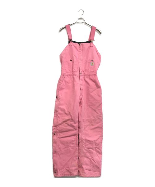 CarHartt（カーハート）CarHartt (カーハート) ダブルニーダック地オーバーオール ピンク サイズ:Mの古着・服飾アイテム