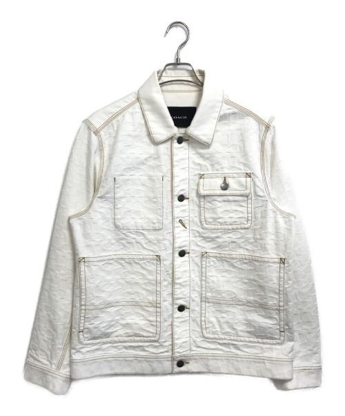 COACH（コーチ）COACH (コーチ) シグネチャーカバーオール ホワイト サイズ:Sの古着・服飾アイテム