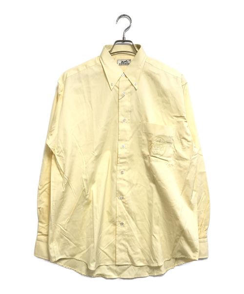 HERMES（エルメス）HERMES (エルメス) ボタンダウンシャツ イエロー サイズ:41の古着・服飾アイテム