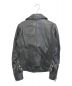 DIESEL (ディーゼル) ラムレザーダブルライダースジャケット ブラック サイズ:XS：19800円