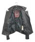 中古・古着 DIESEL (ディーゼル) ラムレザーダブルライダースジャケット ブラック サイズ:XS：19800円