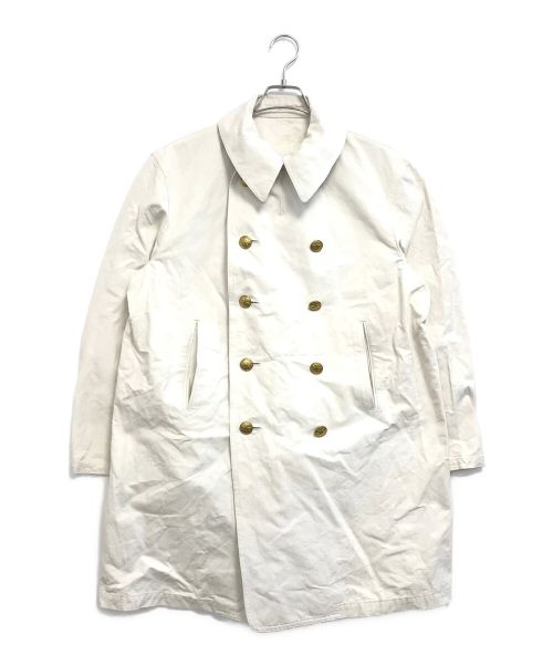 Y's（ワイズ）Y's (ワイズ) 10ボタンコットンPコート ホワイト サイズ:表記なしの古着・服飾アイテム