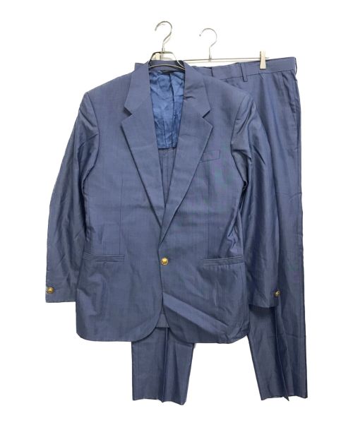VERSACE（ヴェルサーチ）VERSACE (ヴェルサーチェ) メデューサボタンセットアップスーツ ブルー サイズ:52の古着・服飾アイテム
