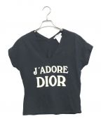 Christian Dior BOUTIQUEクリスチャン ディオールブティック）の古着「ノースリーブカットソー」｜ブラック