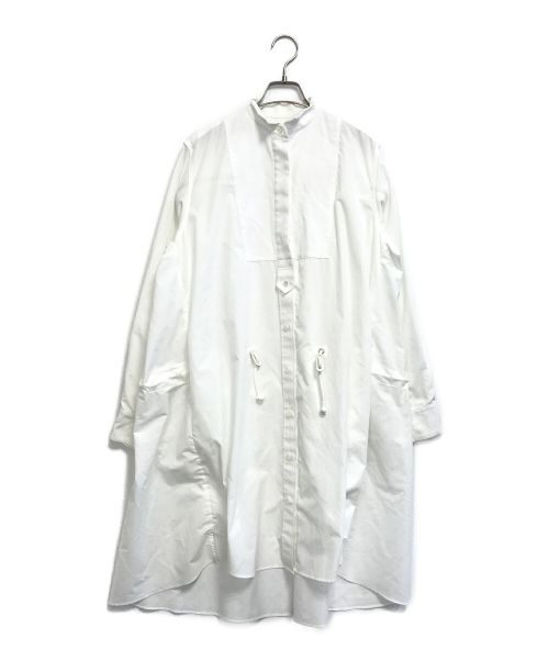 sacai（サカイ）sacai (サカイ) デザインシャツワンピース ホワイト サイズ:2の古着・服飾アイテム