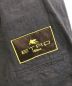 中古・古着 ETRO (エトロ) リネンミリタリージャケット ネイビー サイズ:XL：9800円