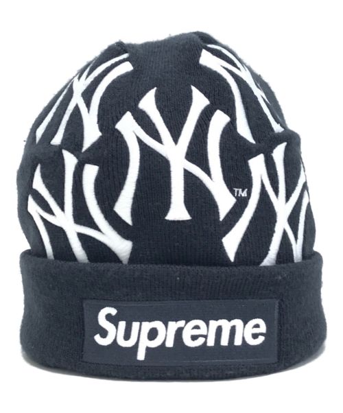 SUPREME（シュプリーム）Supreme (シュプリーム) New Era (ニューエラ) ニット帽 ブラックの古着・服飾アイテム