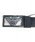 EMPORIO ARMANI (エンポリオアルマーニ) Leather Reversible Belt ブラック サイズ:表記なし 未使用品：12800円