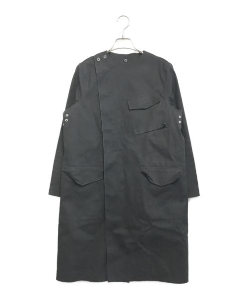 HYKE（ハイク）HYKE (ハイク) MACKINTOSH (マッキントッシュ) ゴム引きオーバーコート ブラック サイズ:1の古着・服飾アイテム