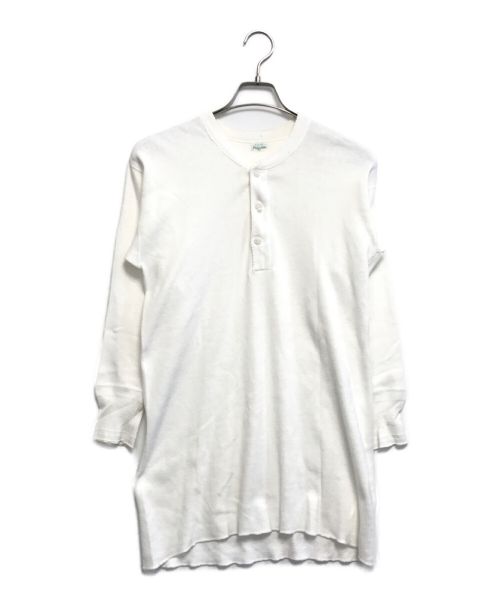 Pilgrim（ピルグリム）Pilgrim (ピルグリム) ヘンリーネックカットソー ホワイト サイズ:42の古着・服飾アイテム