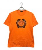 VERSACEヴェルサーチェ）の古着「Laurel Logo Tee」｜オレンジ