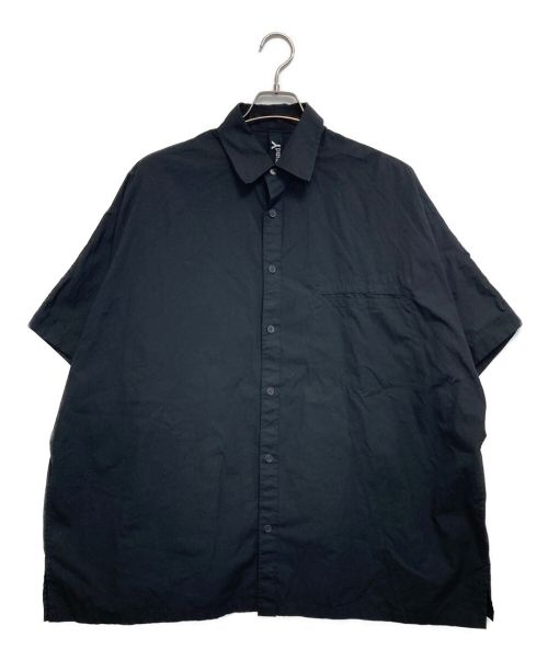 GROUND Y（グラウンドワイ）GROUND Y (グラウンドワイ) ドルマンビッグショートシャツ ブラック サイズ:1の古着・服飾アイテム