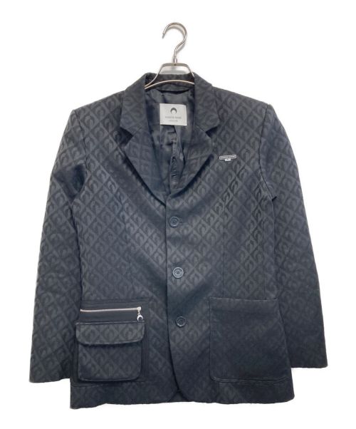 MARINE SERRE（マリーンセル）MARINE SERRE (マリーンセル) ムーン2Bテーラードジャケット ブラック サイズ:XSの古着・服飾アイテム