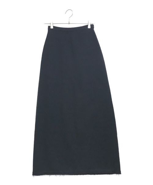 Y's（ワイズ）Y's (ワイズ) 裾裁ち切りロングスカート ブラック サイズ:2の古着・服飾アイテム