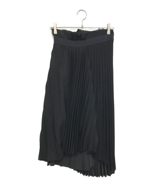 BALENCIAGA（バレンシアガ）BALENCIAGA (バレンシアガ) ロゴプリーツスカート ブラック サイズ:34の古着・服飾アイテム