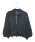 COMME des GARCONS（コムデギャルソン）の古着「裾フリルジップアップジャケット」｜ブラック