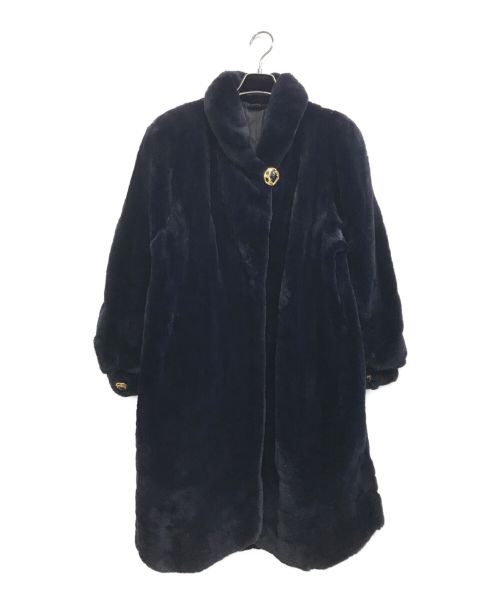 SAGA MINK ROYAL（サガミンクロイヤル）SAGA MINK ROYAL (サガミンクロイヤル) シェアードミンクファーコート ブルー サイズ:表記なしの古着・服飾アイテム