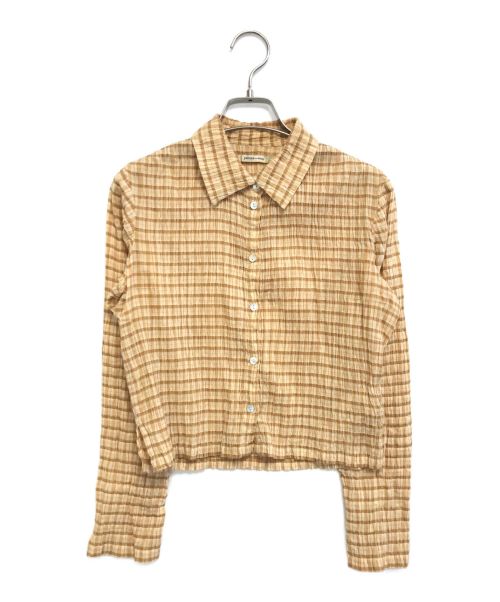 Paloma Wool（パロマウール）paloma wool (パロマウール) チェックシャツ ブラウン サイズ:Sの古着・服飾アイテム