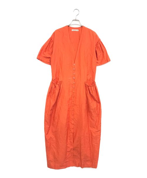 mina perhonen（ミナ ペルホネン）mina perhonen (ミナ ペルホネン) ワンピース オレンジ サイズ:38の古着・服飾アイテム
