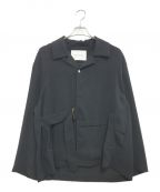 CULLNIクルニ）の古着「レイヤードデザインシャツジャケット」｜ブラック