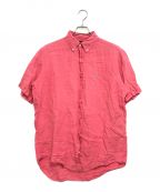 RALPH LAURENラルフローレン）の古着「半袖リネンシャツ」｜ショッキングピンク