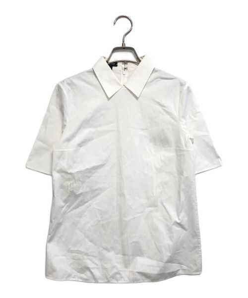 JIL SANDER NAVY（ジルサンダー ネイビー）JIL SANDER NAVY (ジルサンダー ネイビー) 半袖シャツ ホワイト サイズ:34の古着・服飾アイテム