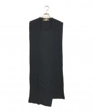 COMME des GARCONS (コムデギャルソン) プリーツノースリーブワンピース ブラック サイズ:S