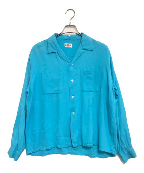 CAMPUS (キャンパス) レーヨンギャバ開襟シャツ スカイブルー サイズ:Ｌ